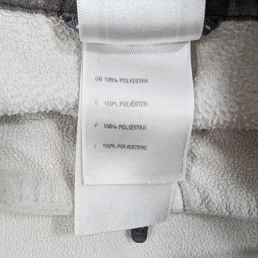 The North Face TKA 100 Jacket M White GRAY 1/4‎ Zip Pullover Fleece Lightweight